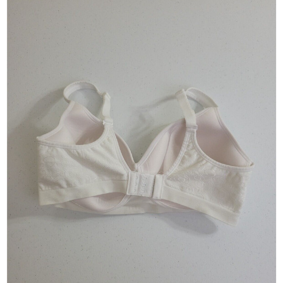 Bali Comfort Revolution White Shaping Smoothing Convertible Wire Free Bra SZ 38D - Picture 5 of 9